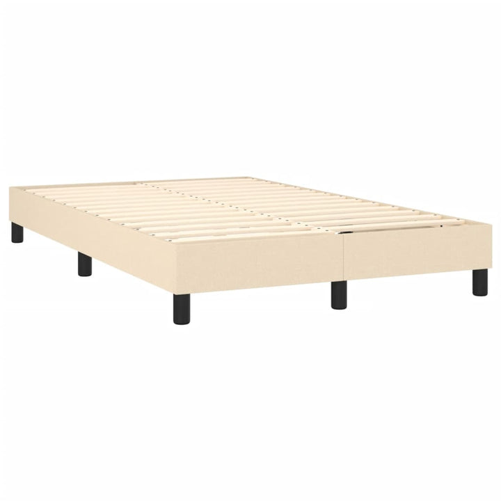 Boxspring sengeramme Creme 120x200 cm Stof