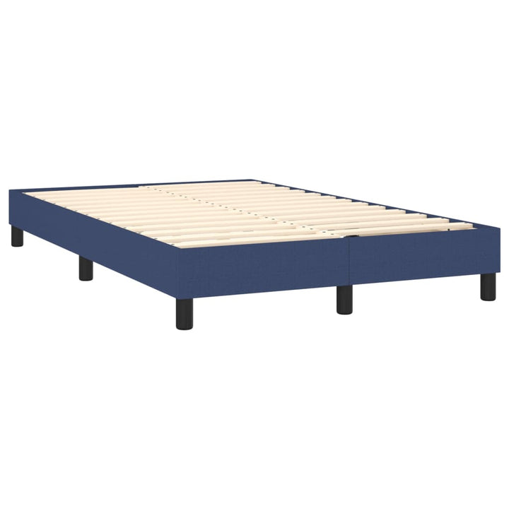 Boxspring sengeramme 120x200 cm stof blå