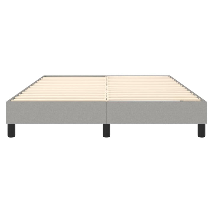 Boxspring sengeramme 140x190 cm stof lysegrå