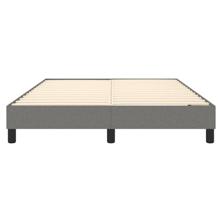 Boxspring sengeramme 140x190 cm stof mørkegrå