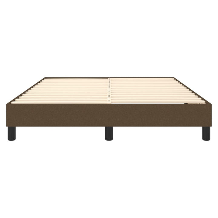 Boxspring sengeramme 140x190 cm stof mørkebrun