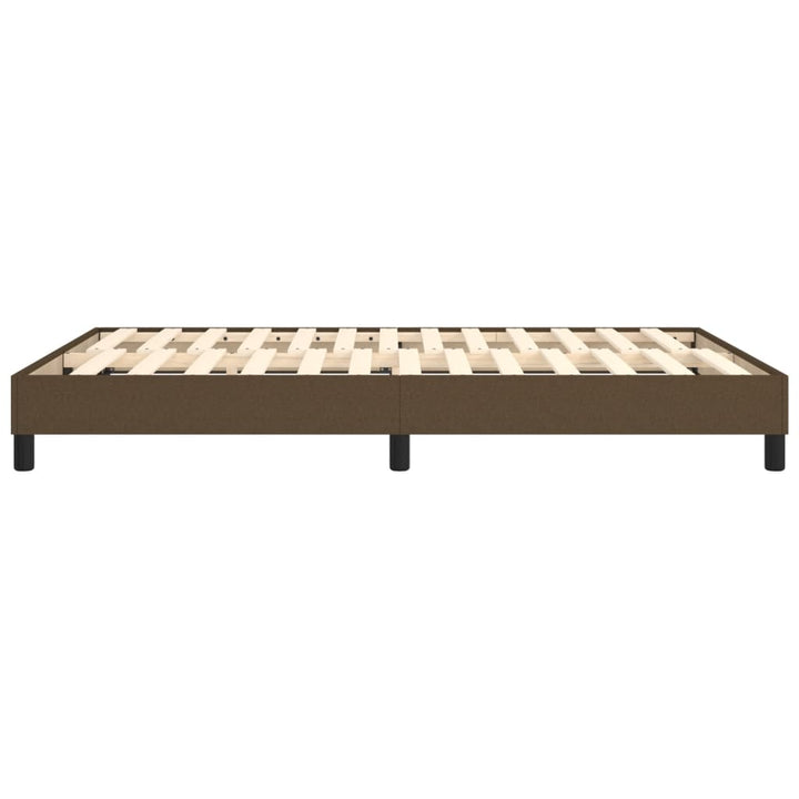Boxspring sengeramme 140x190 cm stof mørkebrun