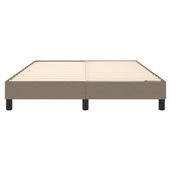 Boxspring sengeramme 140x190 cm stof gråbrun