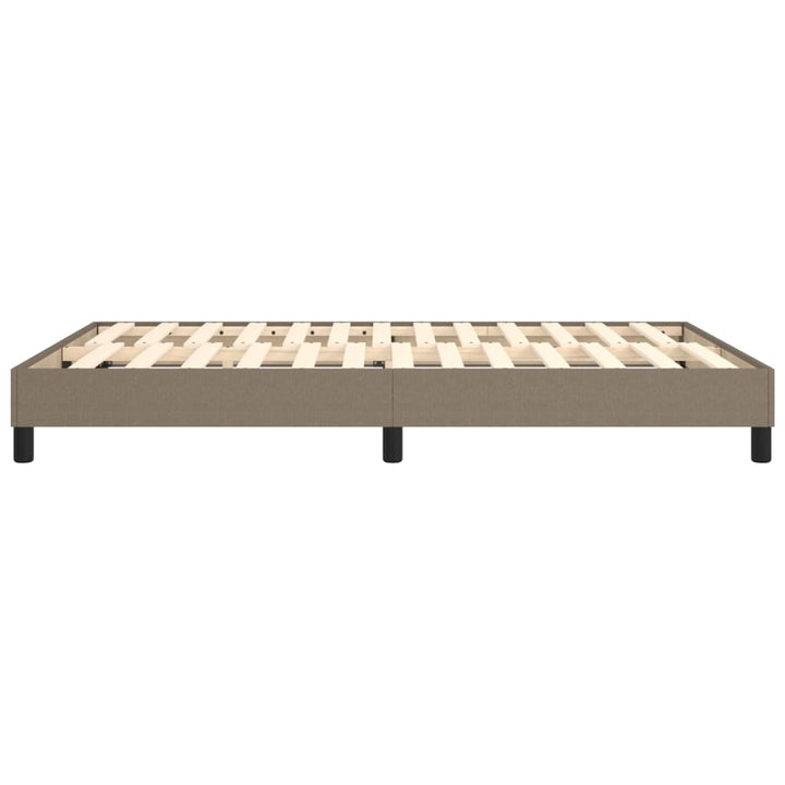 Boxspring sengeramme 140x190 cm stof gråbrun