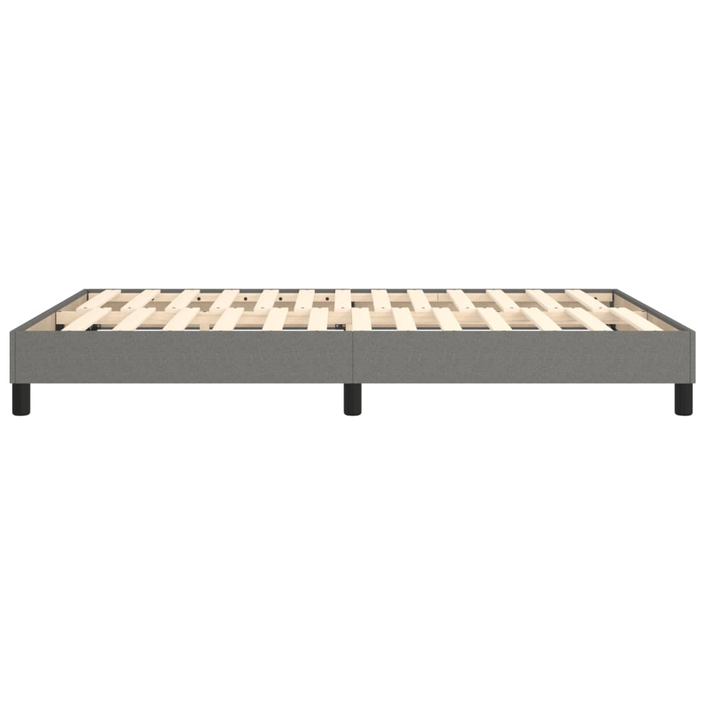 Boxspring sengeramme 140x200 cm stof mørkegrå