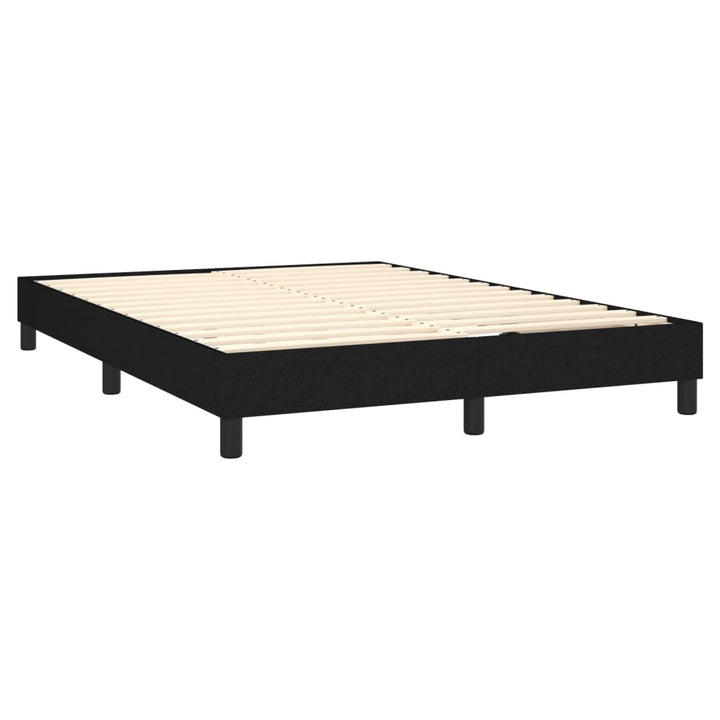Boxspring sengeramme 140x200 cm stof sort