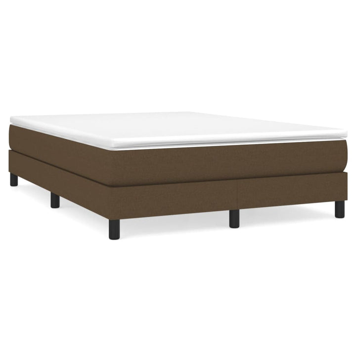 Boxspring sengeramme 140x200 cm stof mørkebrun