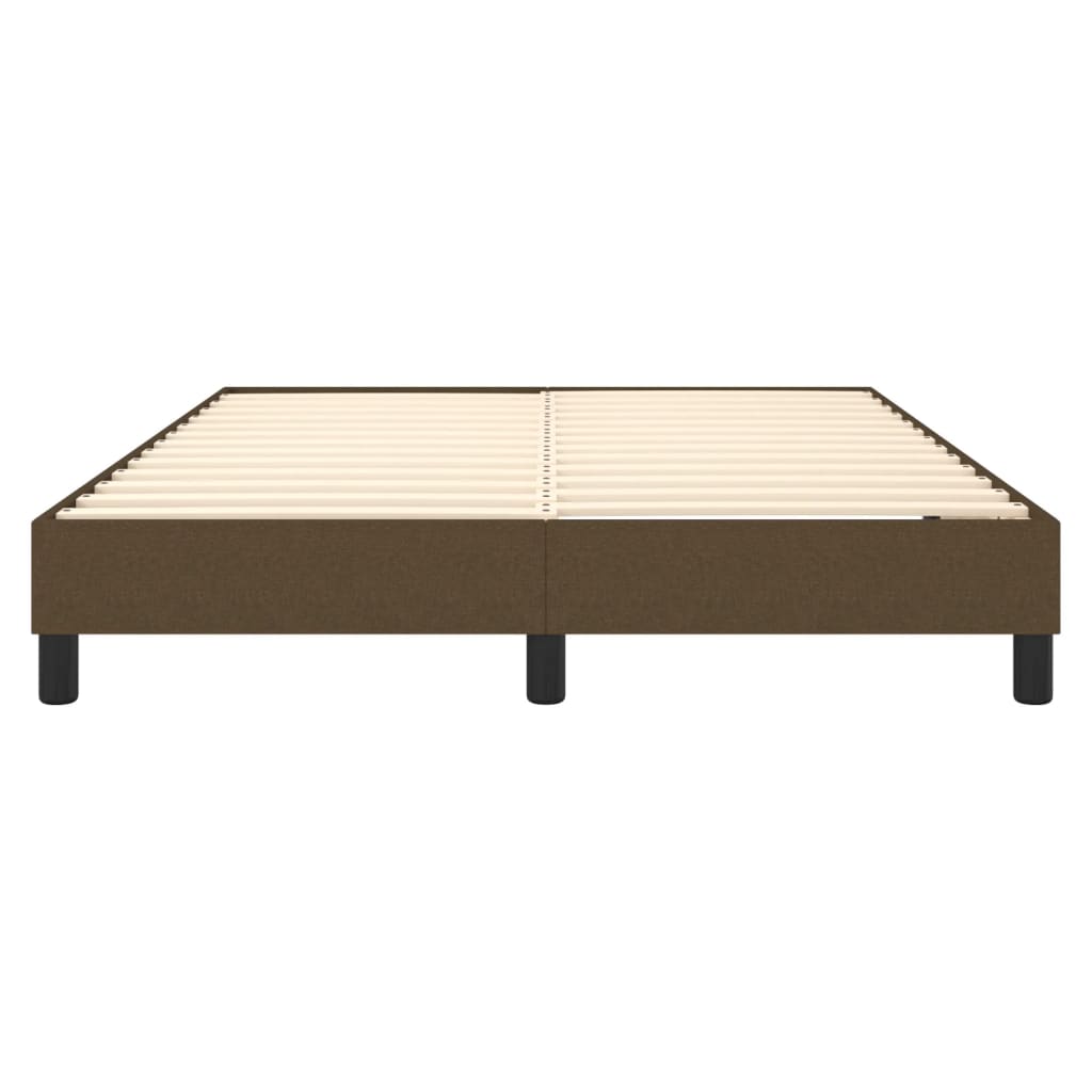 Boxspring sengeramme 140x200 cm stof mørkebrun