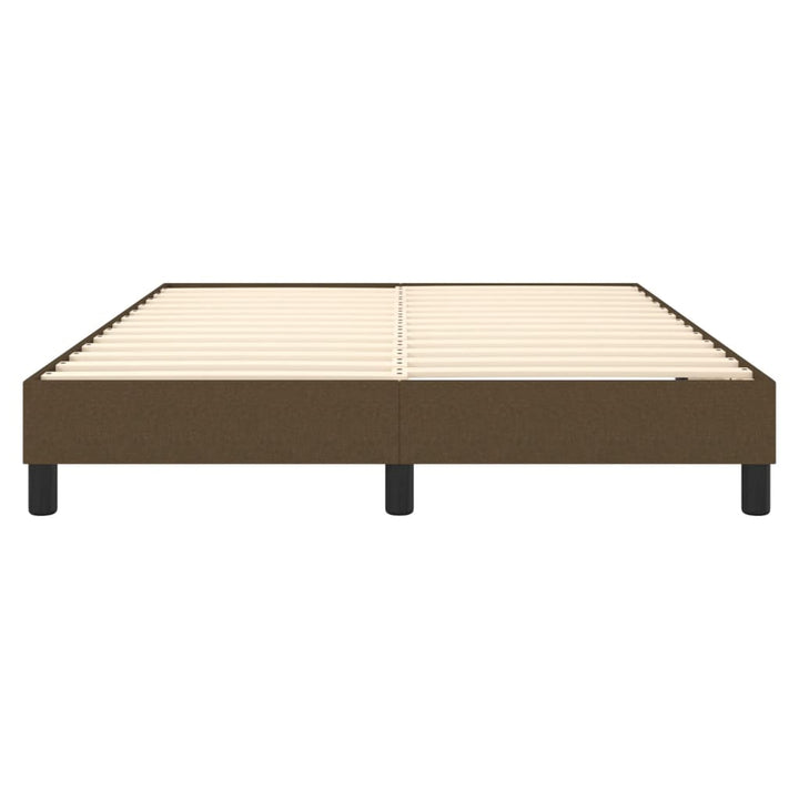 Boxspring sengeramme 140x200 cm stof mørkebrun