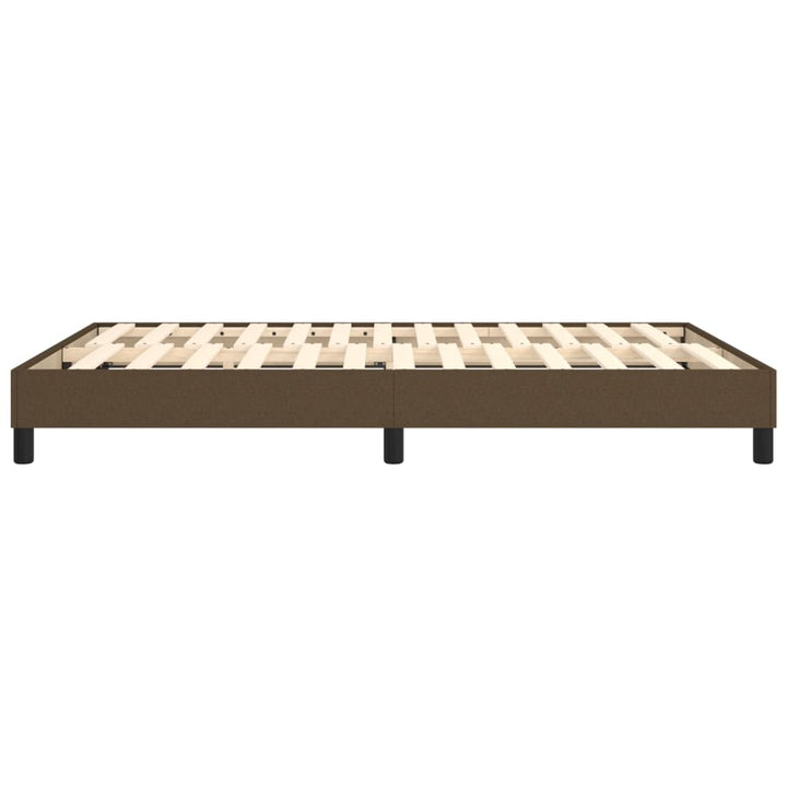 Boxspring sengeramme 140x200 cm stof mørkebrun