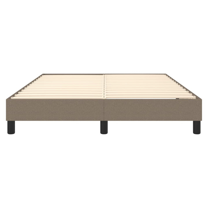 Boxspring sengeramme 140x200 cm stof gråbrun