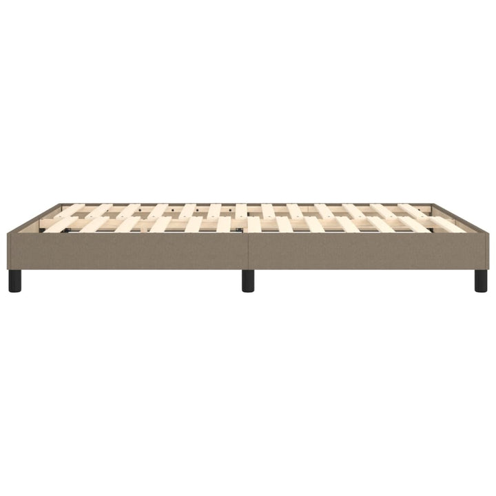 Boxspring sengeramme 140x200 cm stof gråbrun