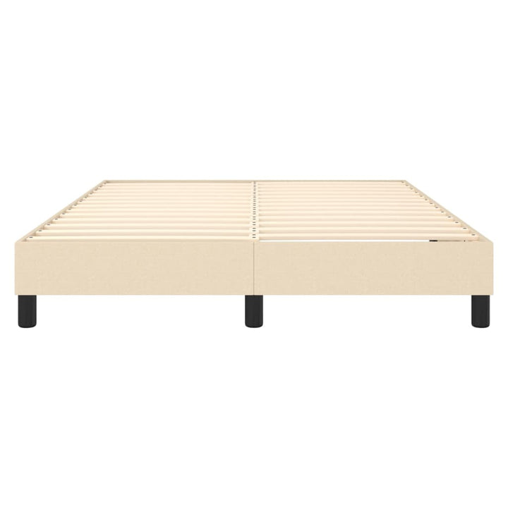 Boxspring sengeramme 140x200 cm stof cremefarvet