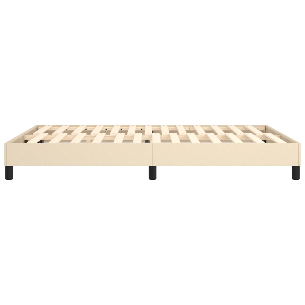 Boxspring sengeramme 140x200 cm stof cremefarvet