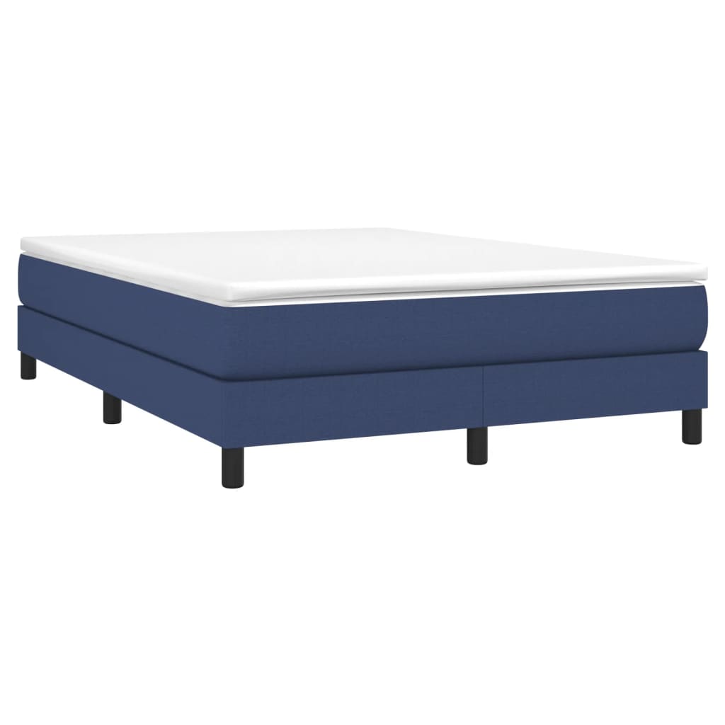Boxspring sengeramme 140x200 cm stof blå
