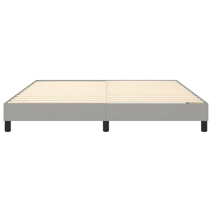 Boxspring sengeramme 160x200 cm stof lysegrå