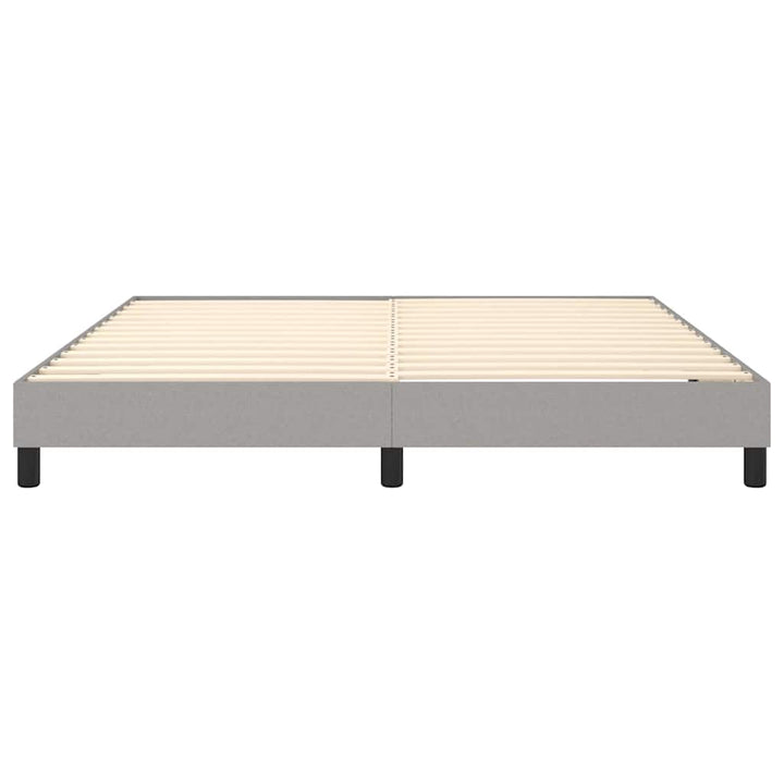 Boxspring sengeramme 160x200 cm stof lysegrå