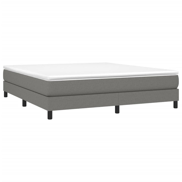 Boxspring sengeramme 160x200 cm stof mørkegrå