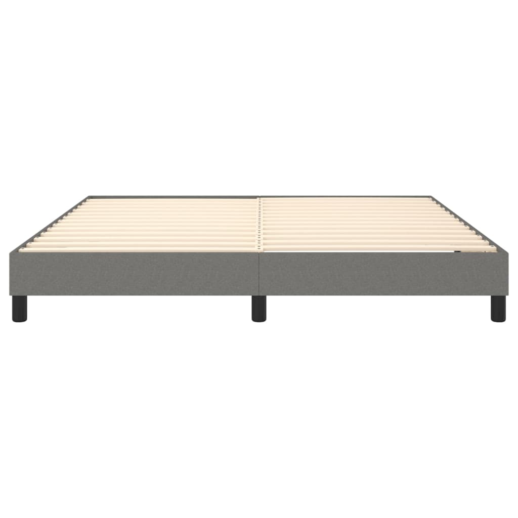 Boxspring sengeramme 160x200 cm stof mørkegrå