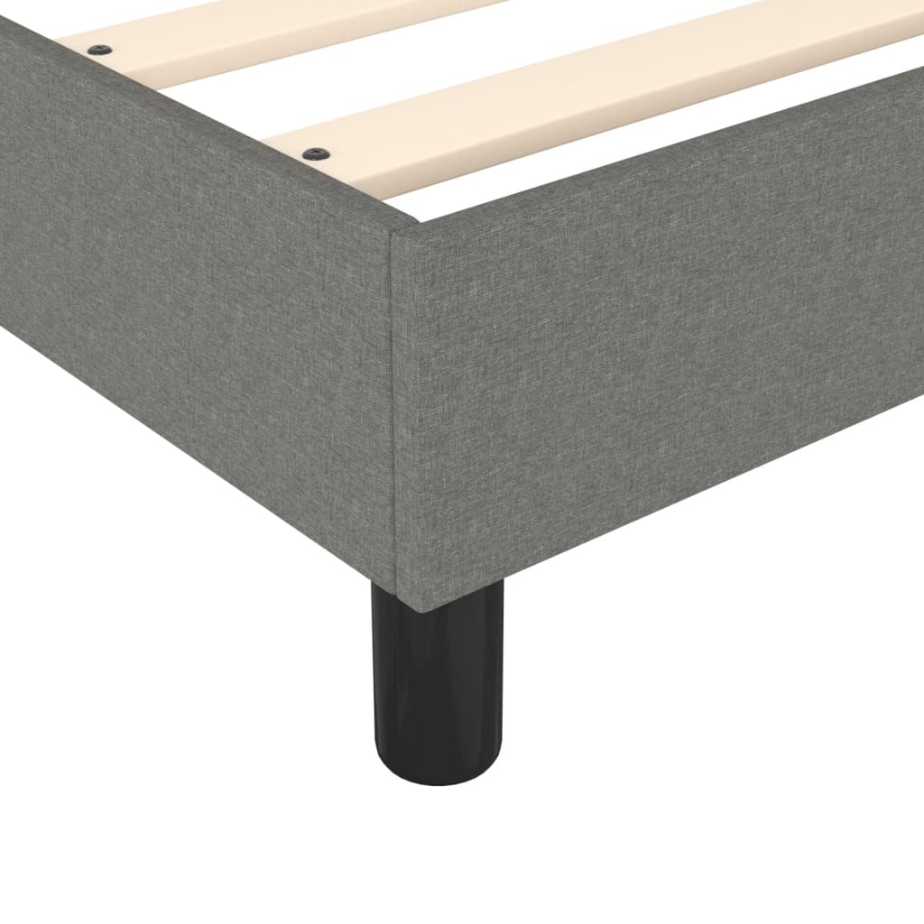 Boxspring sengeramme 160x200 cm stof mørkegrå