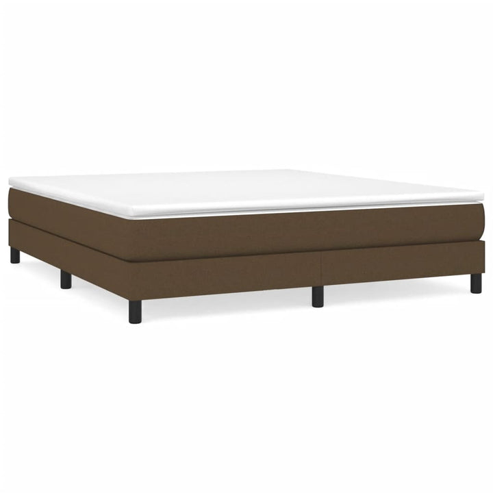 Boxspring sengeramme 160x200 cm stof mørkebrun
