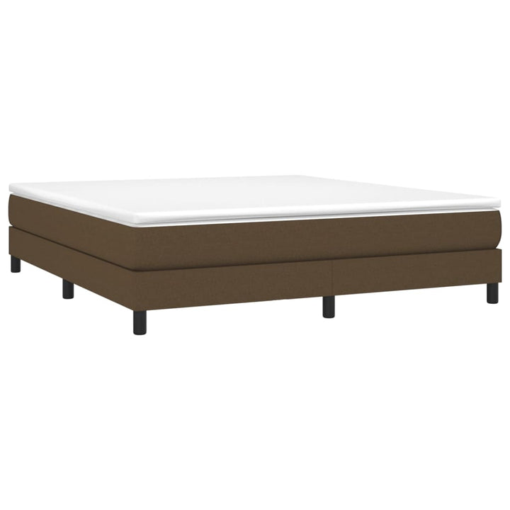 Boxspring sengeramme 160x200 cm stof mørkebrun