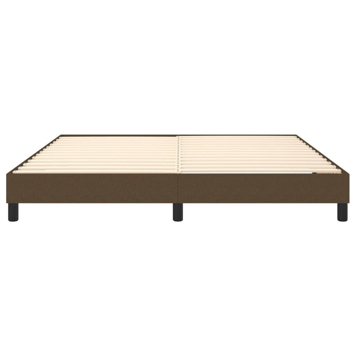 Boxspring sengeramme 160x200 cm stof mørkebrun