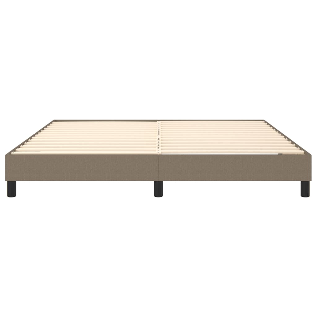 Boxspring sengeramme 160x200 cm stof gråbrun