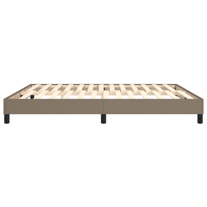 Boxspring sengeramme 160x200 cm stof gråbrun