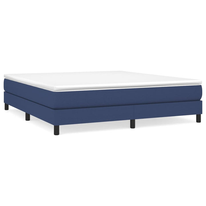 Boxspring sengeramme 160x200 cm stof blå