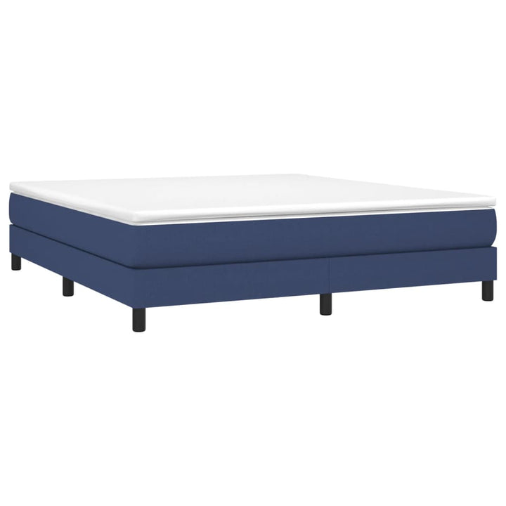 Boxspring sengeramme 160x200 cm stof blå
