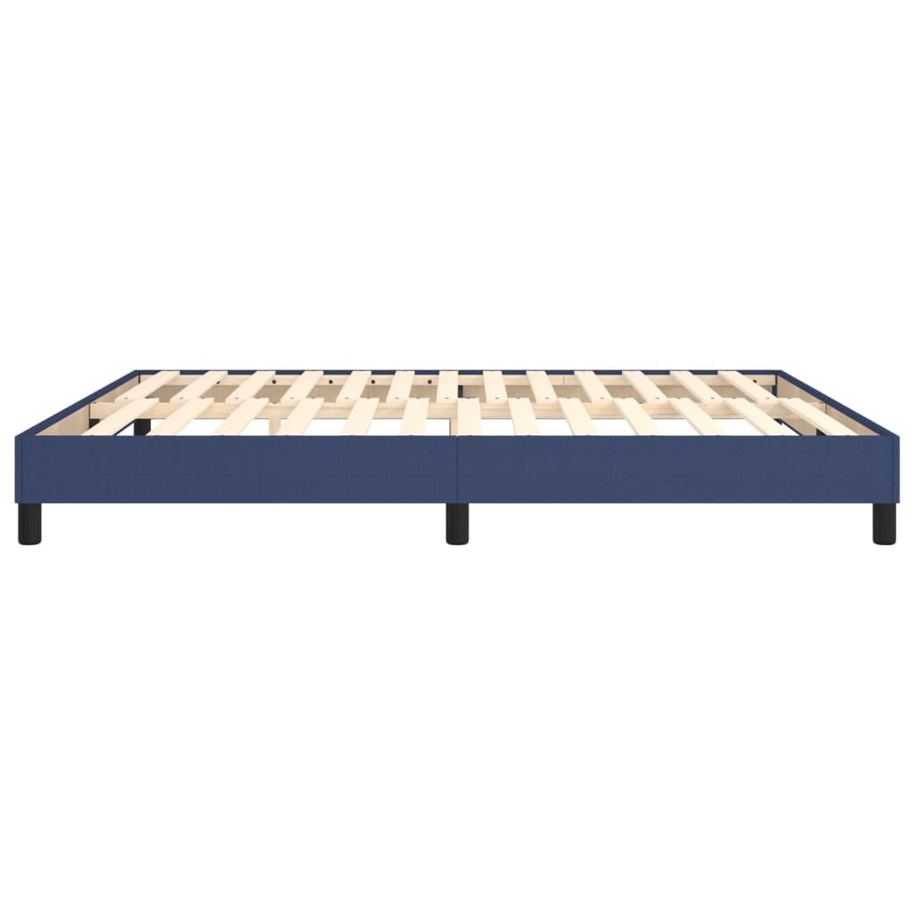 Boxspring sengeramme 160x200 cm stof blå