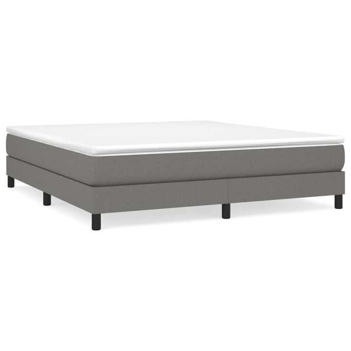 Boxspring sengeramme 180x200 cm stof mørkegrå