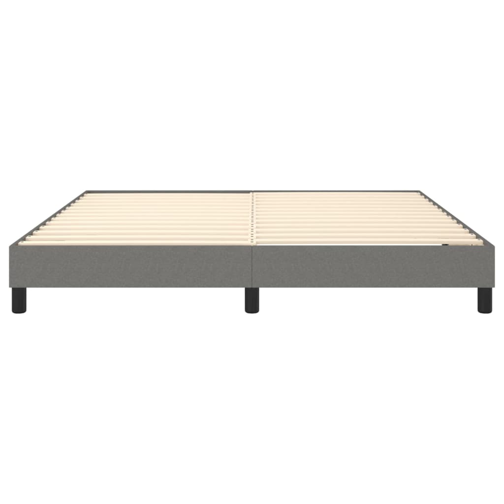 Boxspring sengeramme 180x200 cm stof mørkegrå