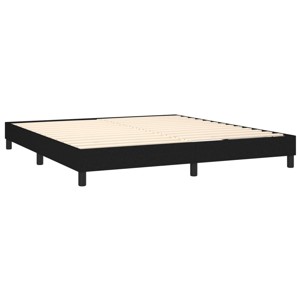 Boxspring sengeramme 180x200 cm stof sort