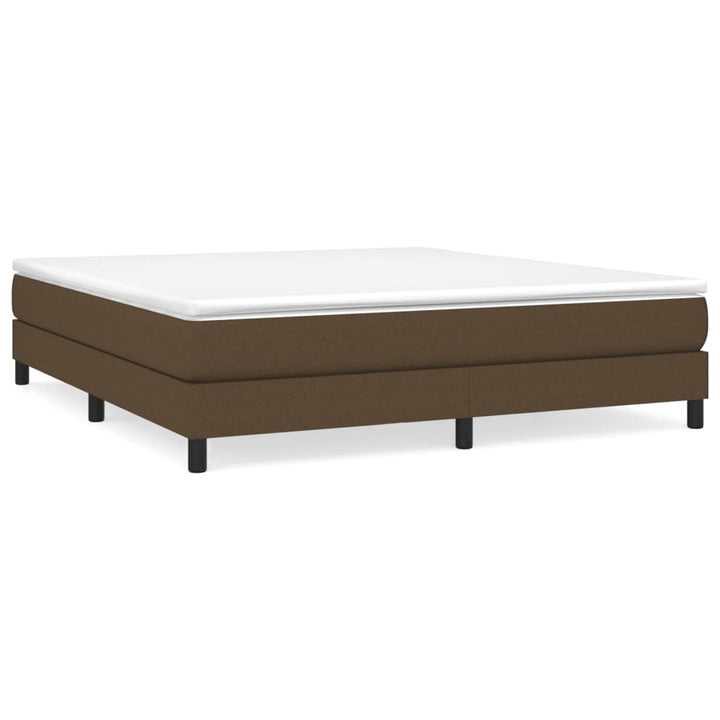 Boxspring sengeramme 180x200 cm stof mørkebrun