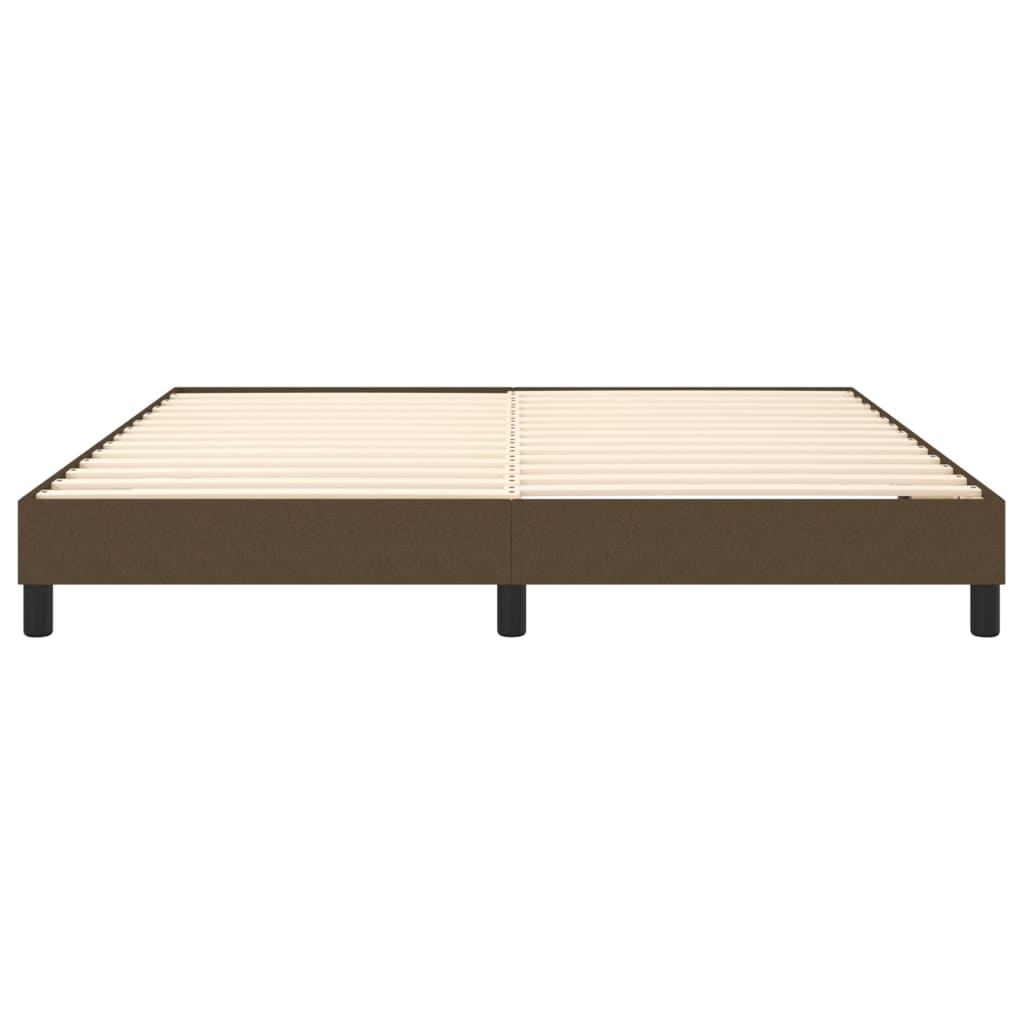 Boxspring sengeramme 180x200 cm stof mørkebrun