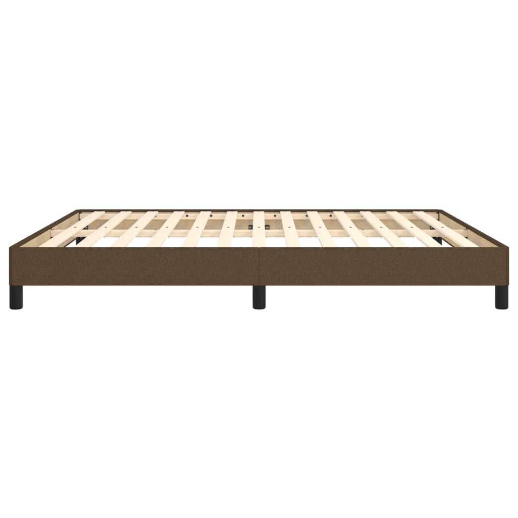 Boxspring sengeramme 180x200 cm stof mørkebrun