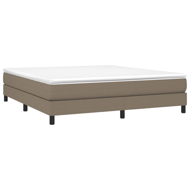 Boxspring sengeramme 180x200 cm stof gråbrun