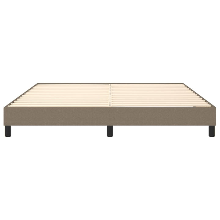 Boxspring sengeramme 180x200 cm stof gråbrun