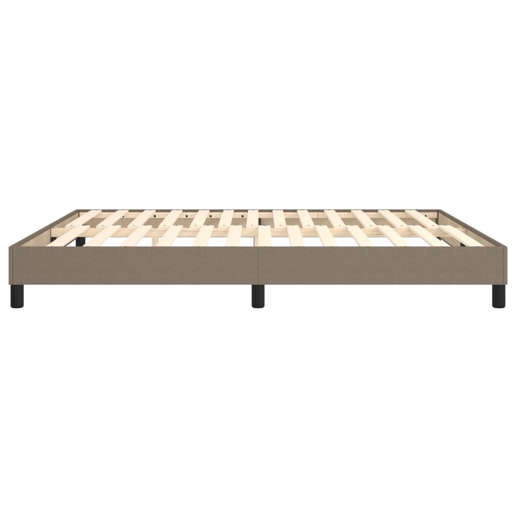 Boxspring sengeramme 180x200 cm stof gråbrun