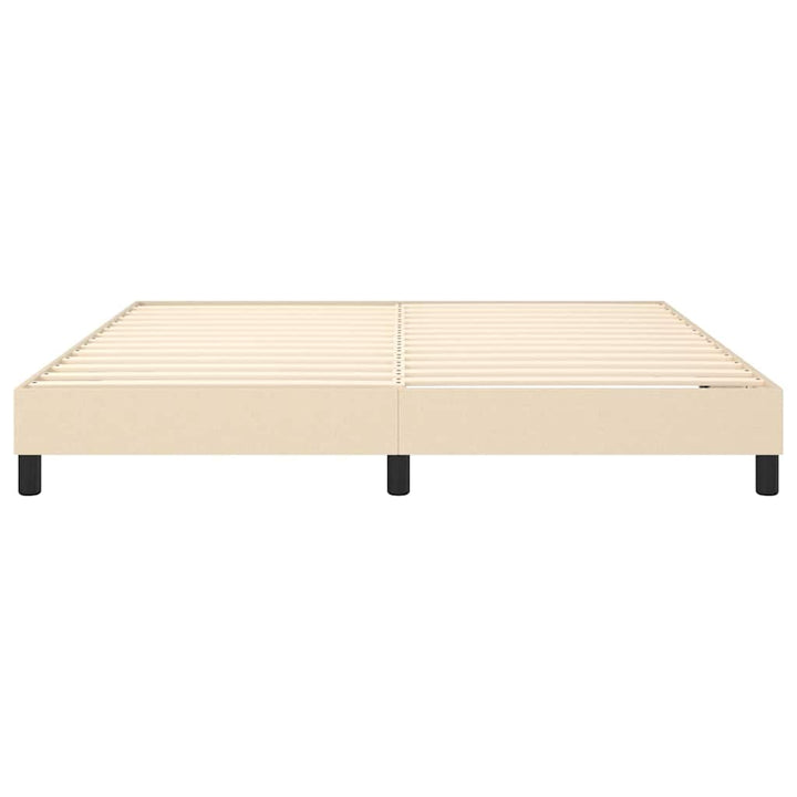 Boxspring sengeramme 180x200 cm stof cremefarvet