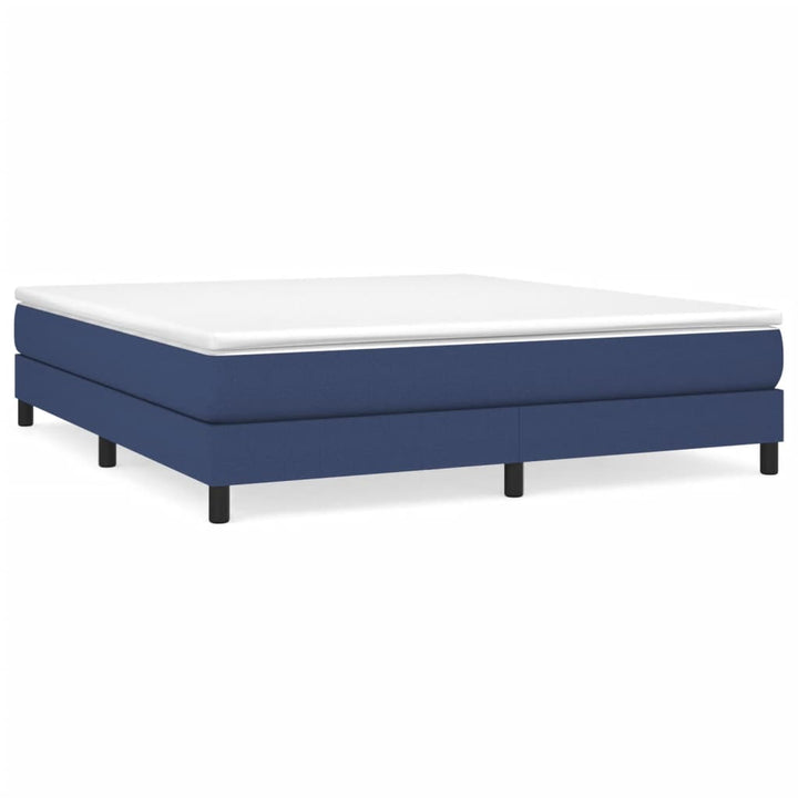 Boxspring sengeramme 180x200 cm stof blå