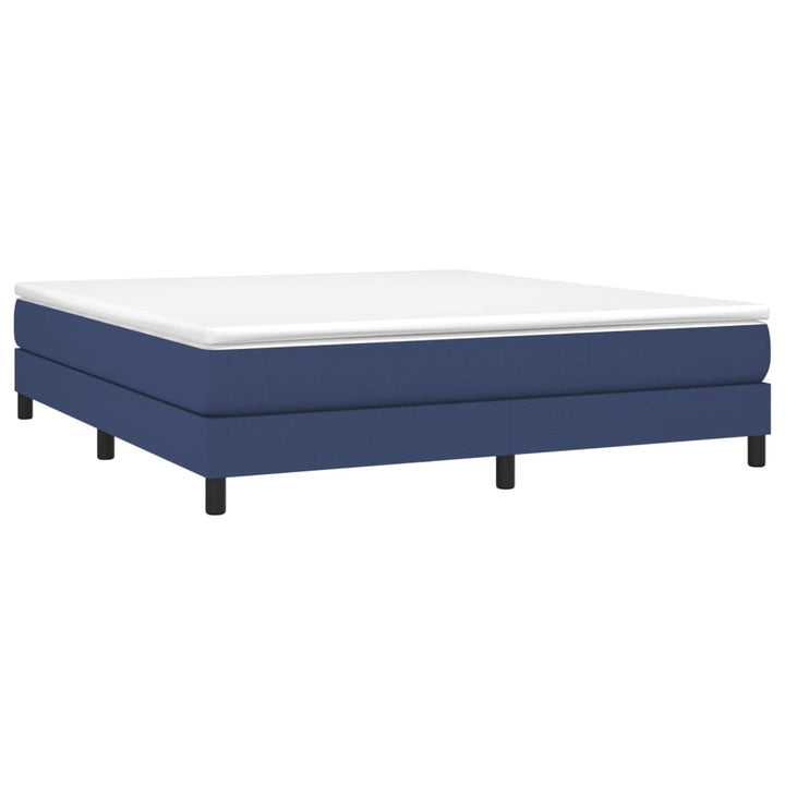 Boxspring sengeramme 180x200 cm stof blå