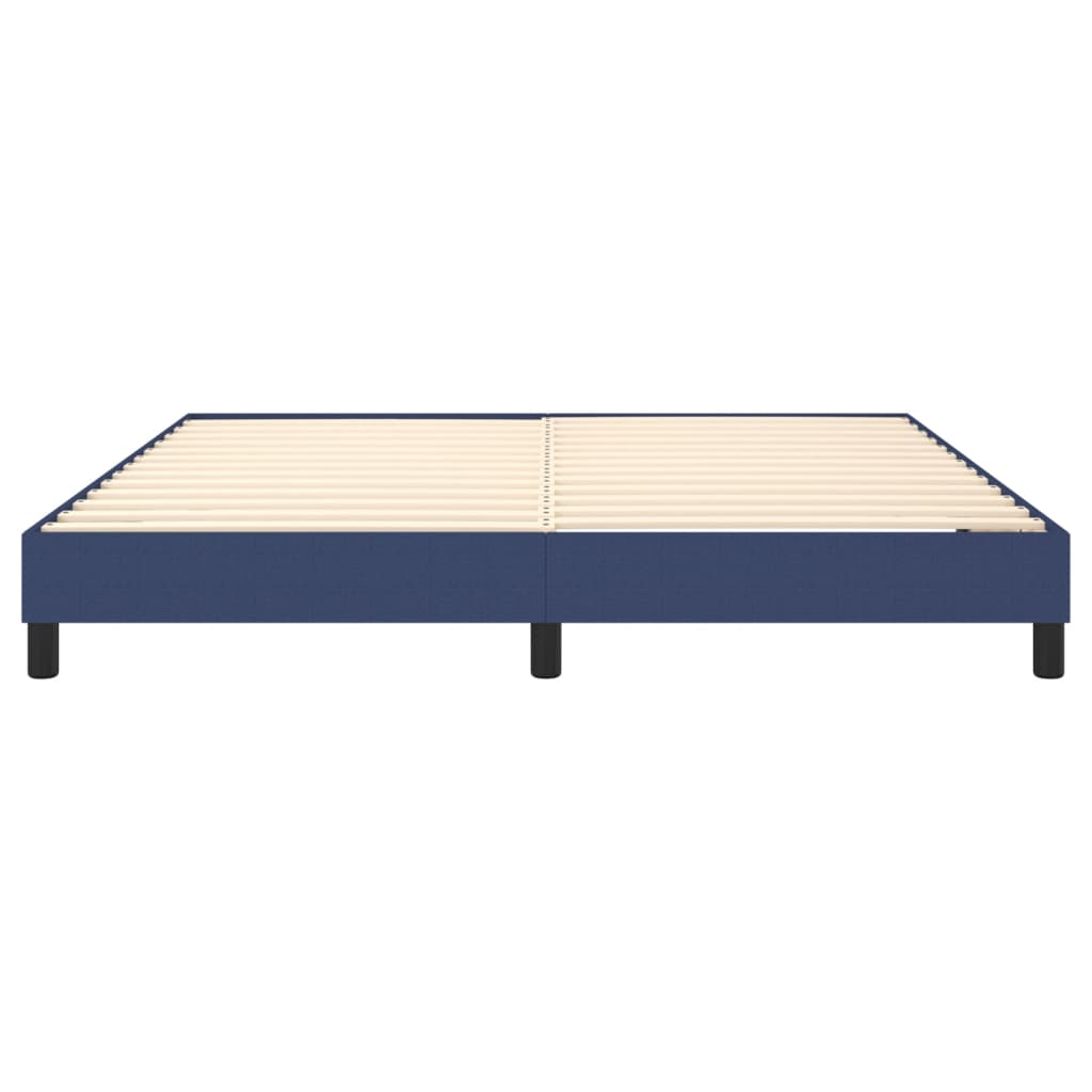 Boxspring sengeramme 180x200 cm stof blå