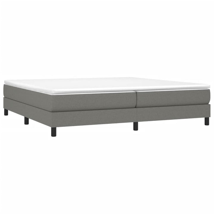 Boxspring sengeramme 200x200 cm stof mørkegrå