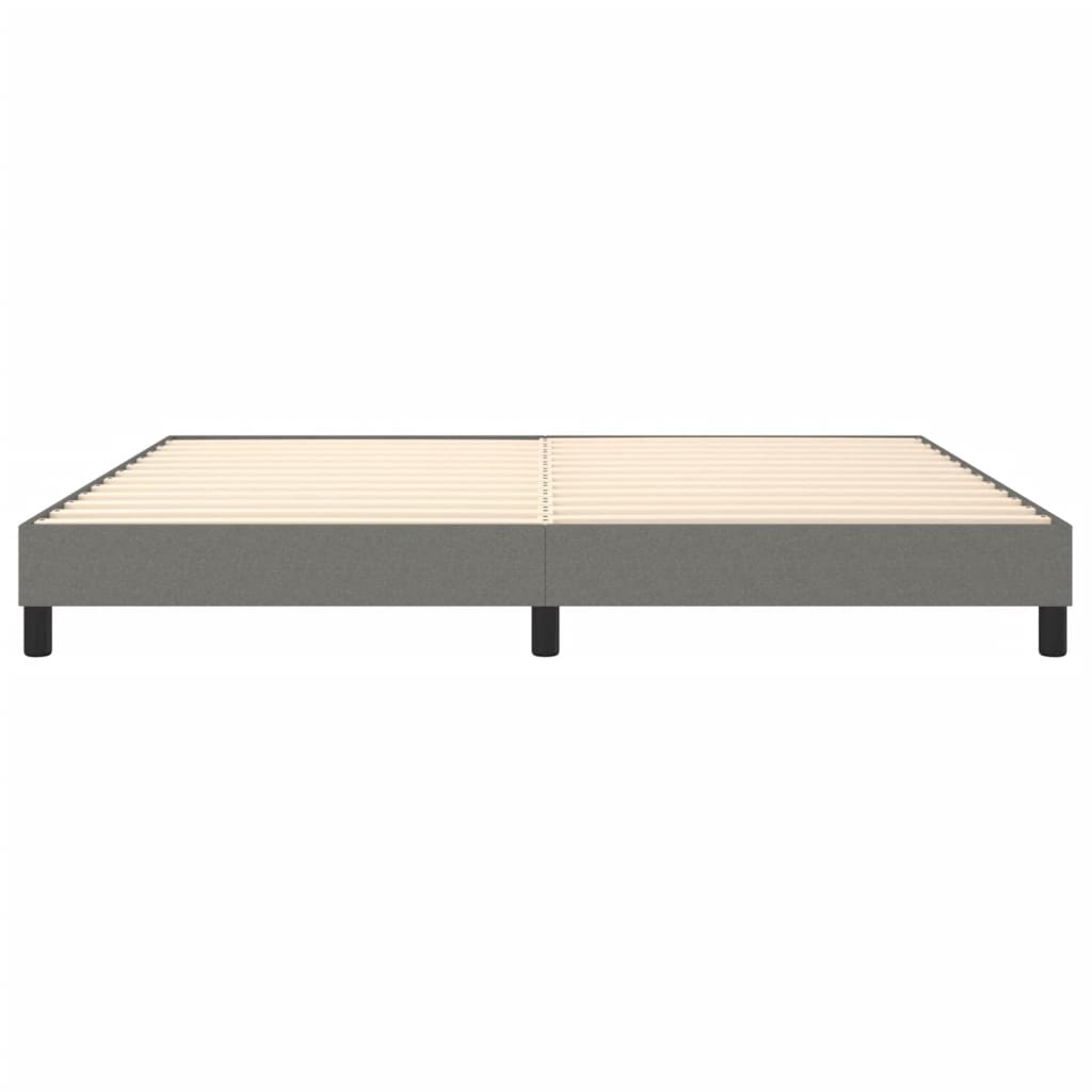Boxspring sengeramme 200x200 cm stof mørkegrå