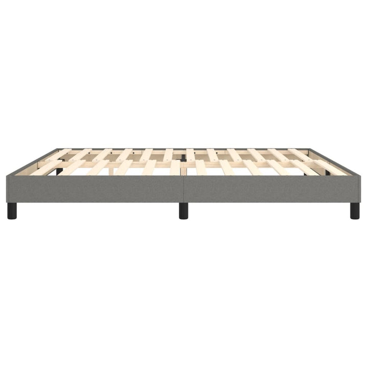 Boxspring sengeramme 200x200 cm stof mørkegrå