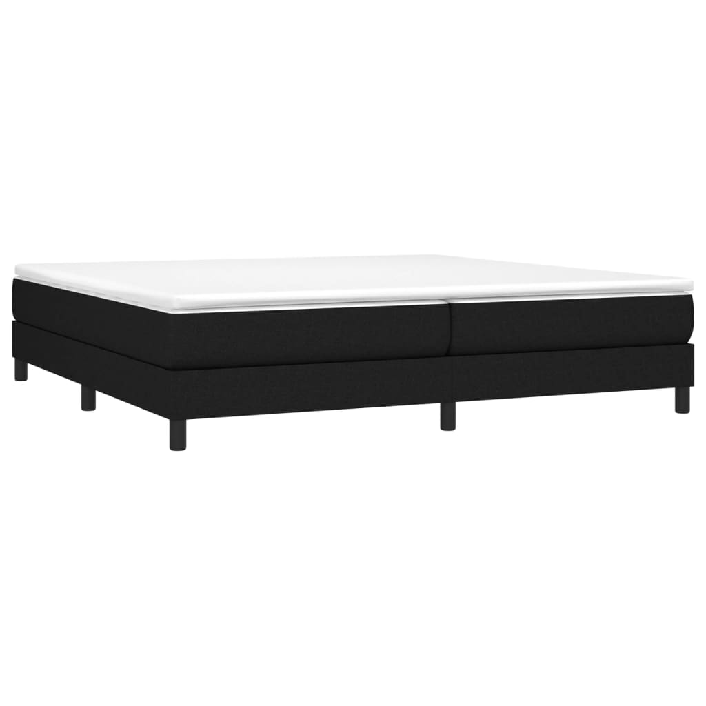 Boxspring sengeramme 200x200 cm stof sort