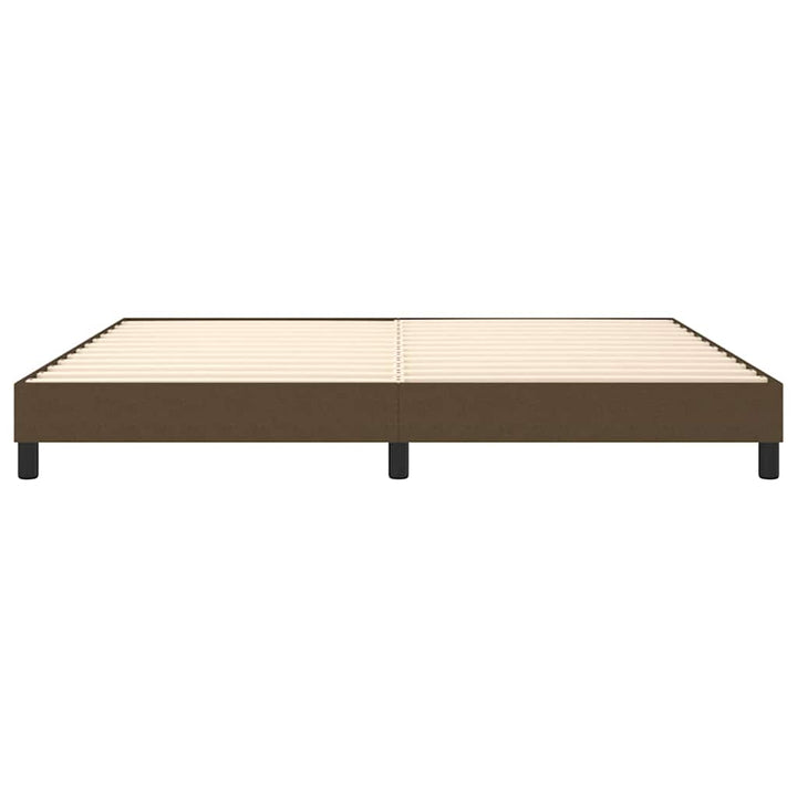 Boxspring sengeramme 200x200 cm stof mørkebrun